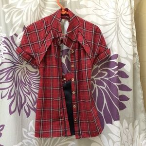 Walter top women’s  plaid size 2 great condition